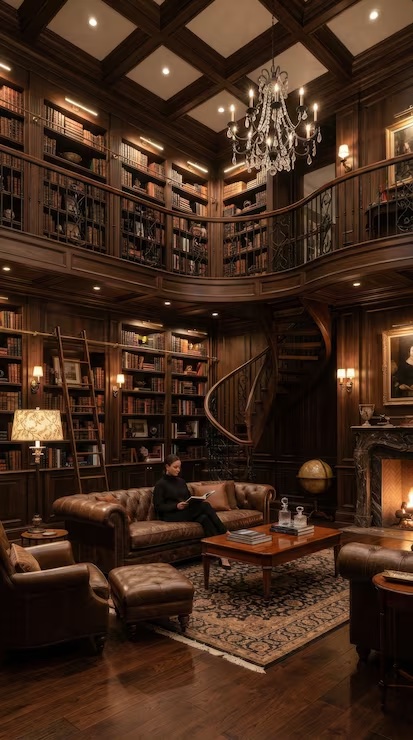 A warm interior prepared for a private evening gathering